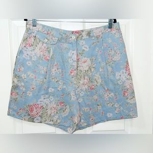 New New Ralph Lauren floral linen Tailored Bermuda Shorts